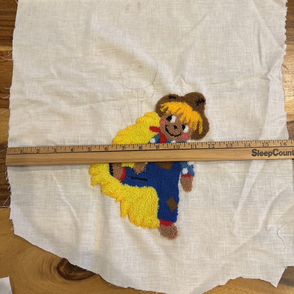 Punch Needle Unfinished Projects Lot - Repurpose - Embroidery