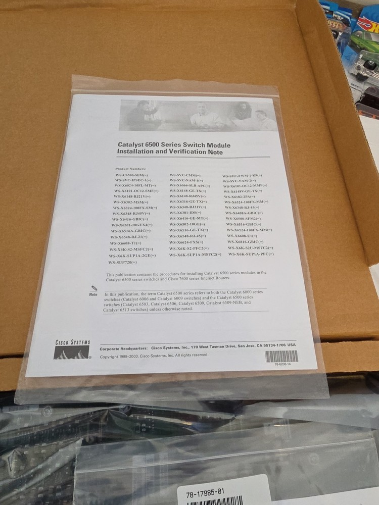 NEW Cisco WSx6148ge45af Catalyst 6500 Series Network Analysis Module