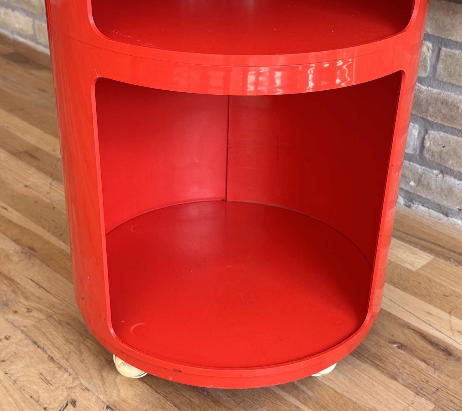 1970 Kartell Componibili Space Age Plastic Storage Unit Side Table Vtg Italy Mcm