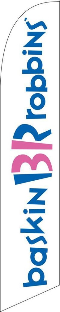 Baskin Robbins Feather Banner Swooper Flag - FLAG ONLY
