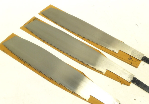 Japanese Old hand Saw 穴挽鋸 Carpentry Pull Blade Tool Nokogiri 3set
