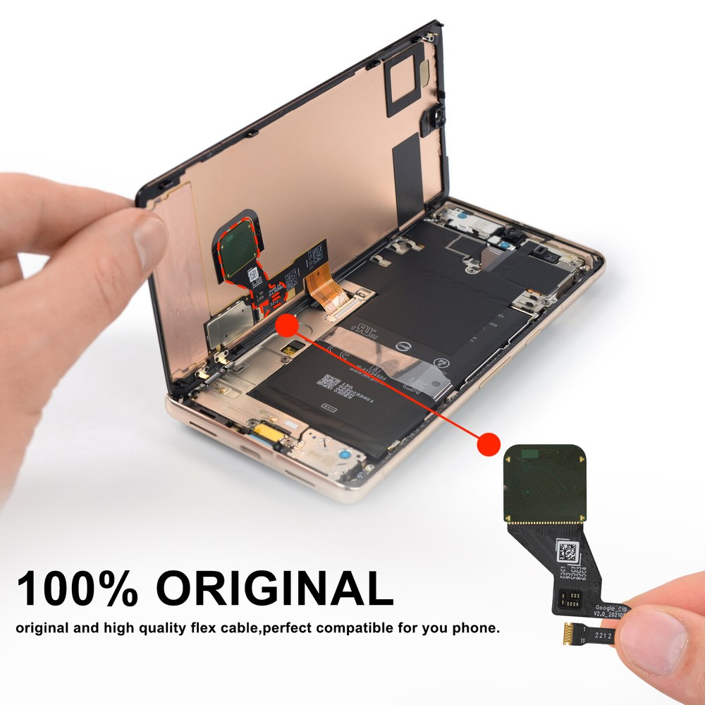 OEM Fingerprint Sensor Flex Cable Ribbon Replacement For Google Pixel 7 / 7 Pro