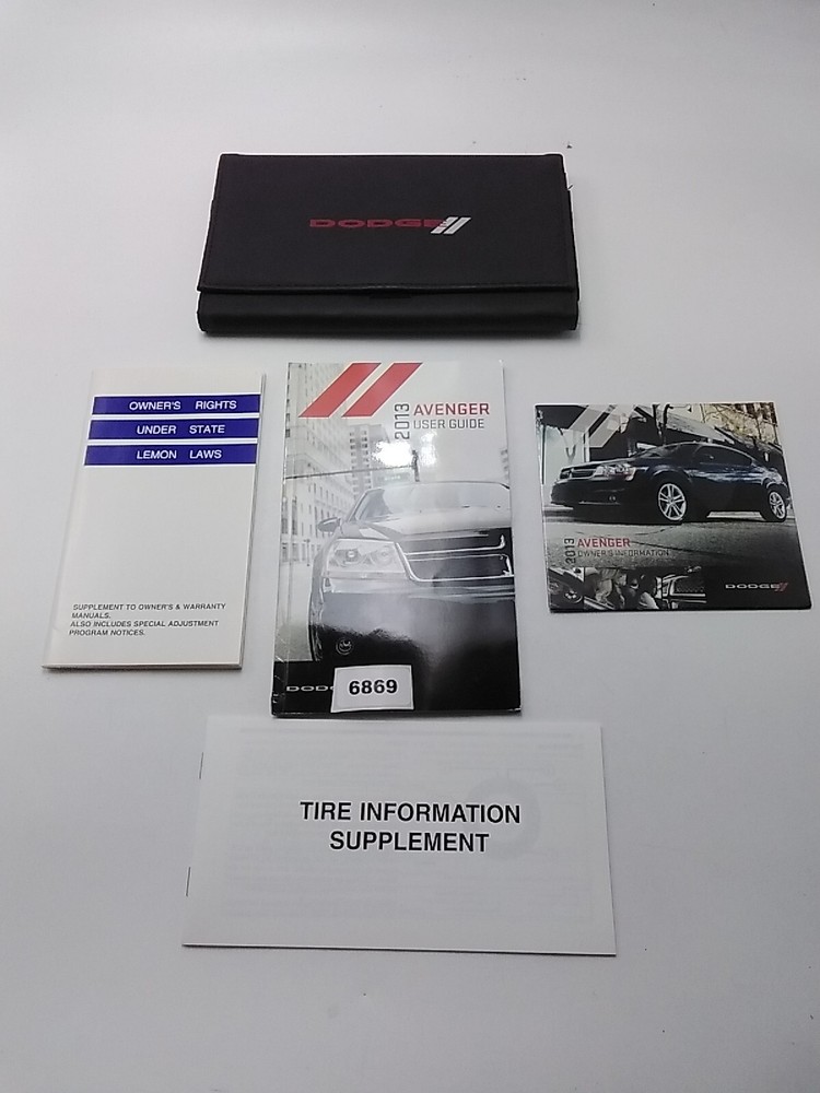 2013 Dodge Avenger User Guide OEM