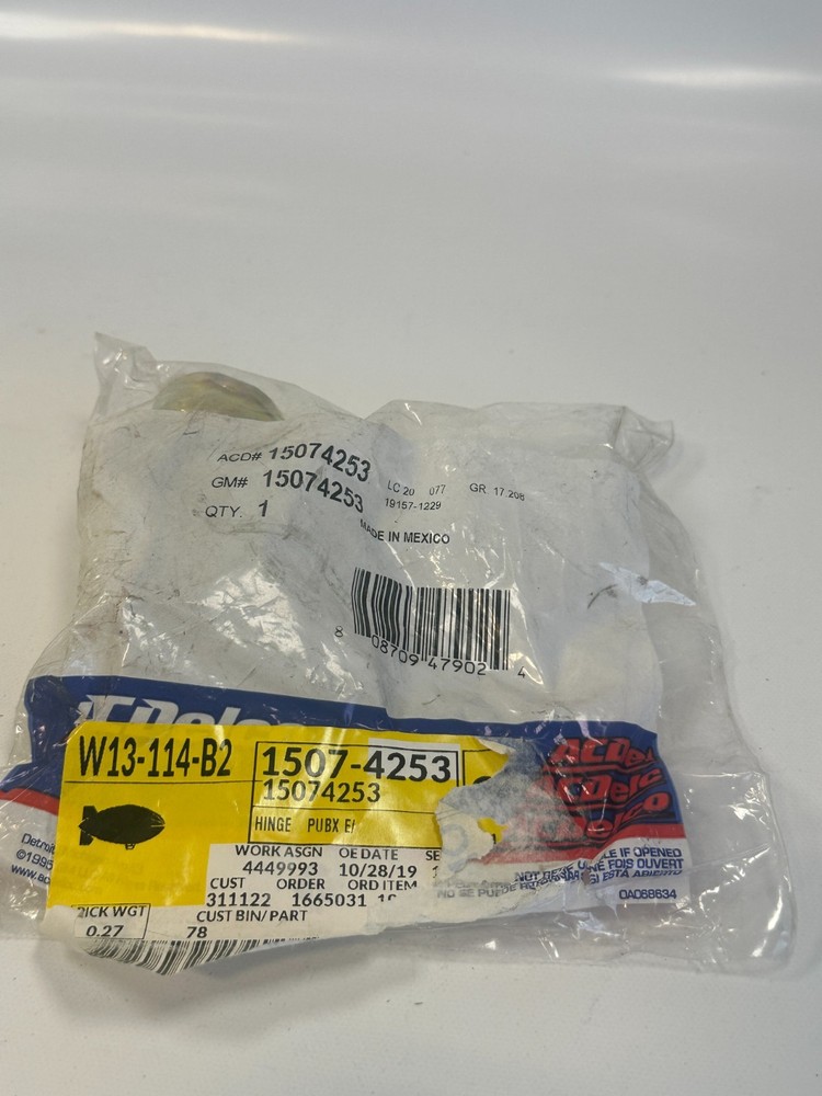 15074253 AC Delco Tailgate Hinge Driver Left Side Inner Interior Inside Hand