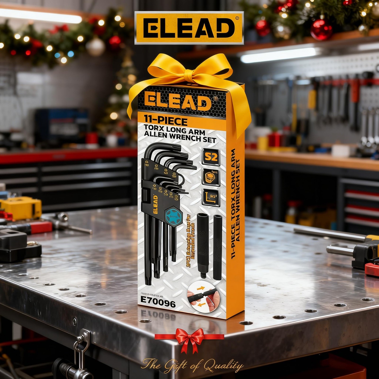 ELEAD 11Piece Torx Star Allen Wrench Set with Extension Bar, T10T50 Long Arm ...