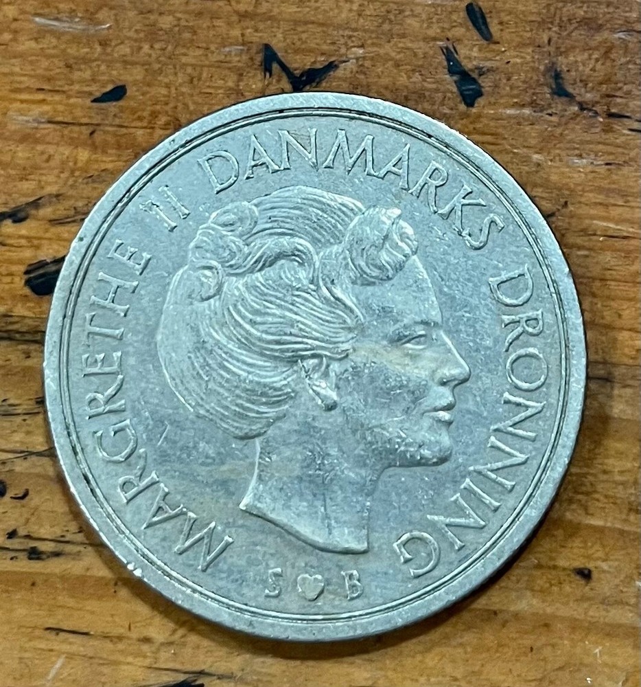 Denmark 5 Kroner 1974