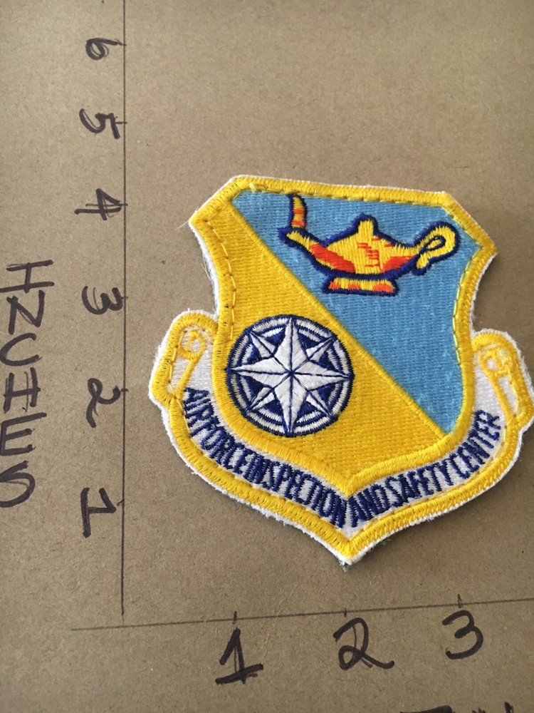 USAF Inspection & Safety Center Squadron patch 6/1/25 with hook & loop back