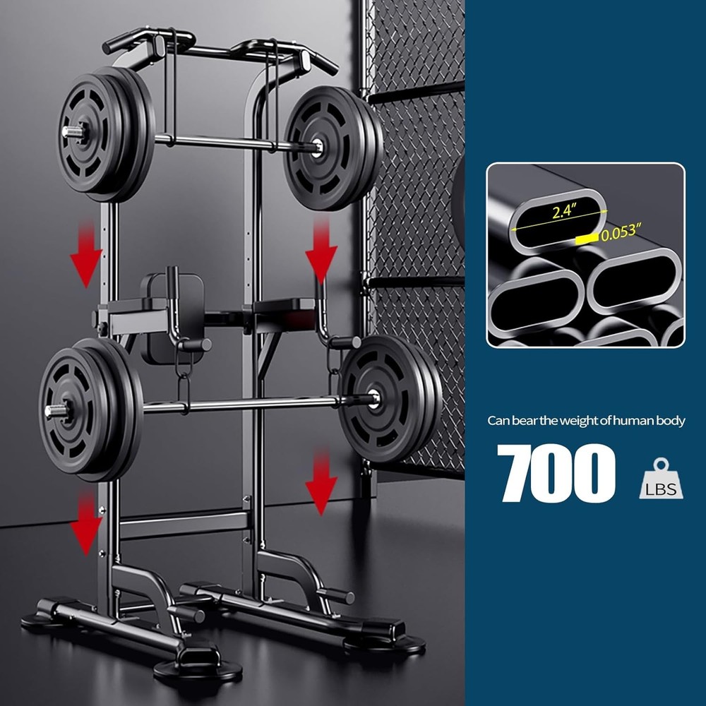 Power Tower Adjustable Height Pull Up & Dip Station Multi