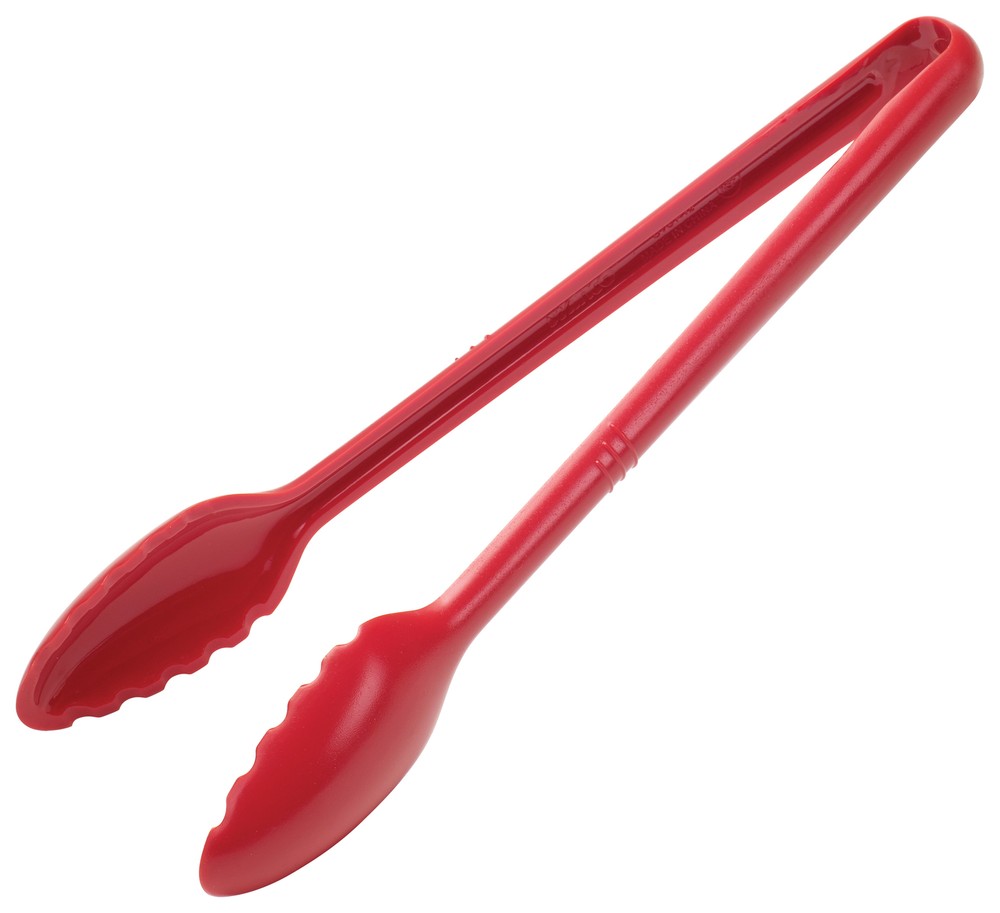 12" PC Serving Tong, Red, Curve (12 Each)