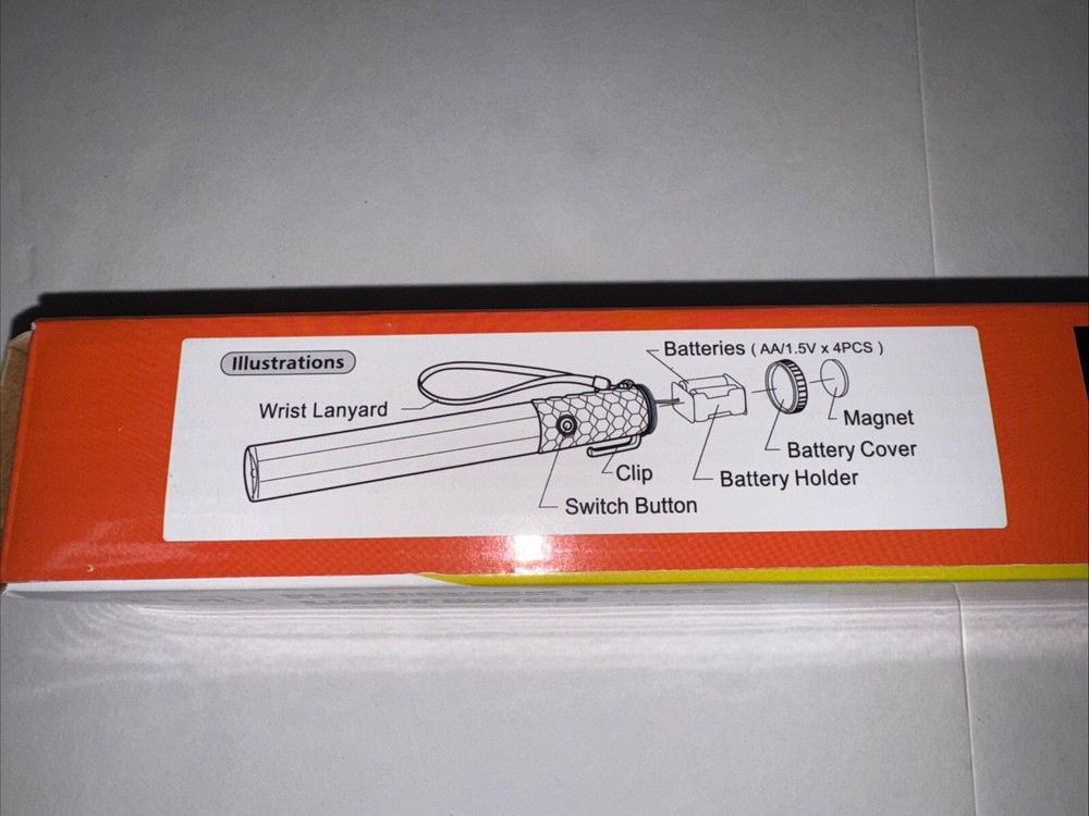 EMI Model 3020 Flashback Three Light Baton, Yellow