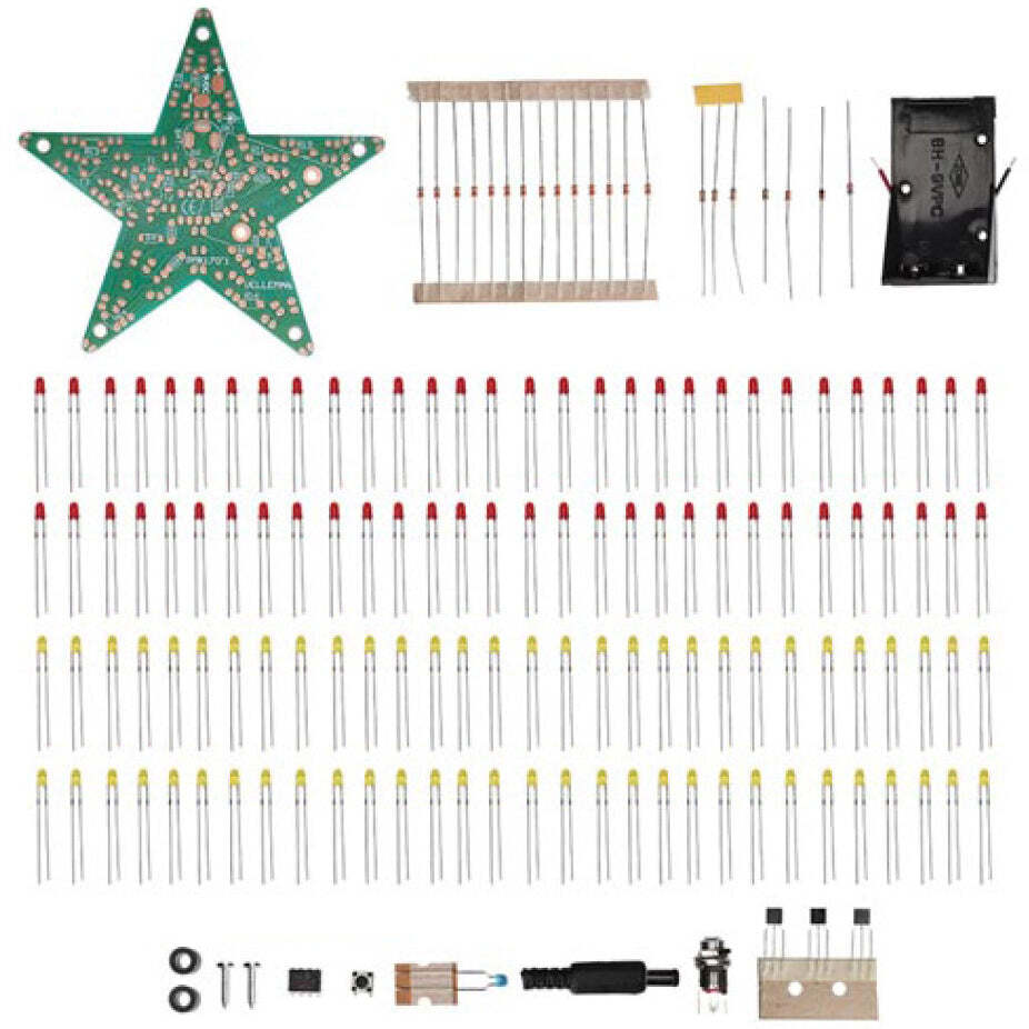 Whadda 60-LED Multi-Effect Star-Soldering Practice & Electrical Engineering Kit