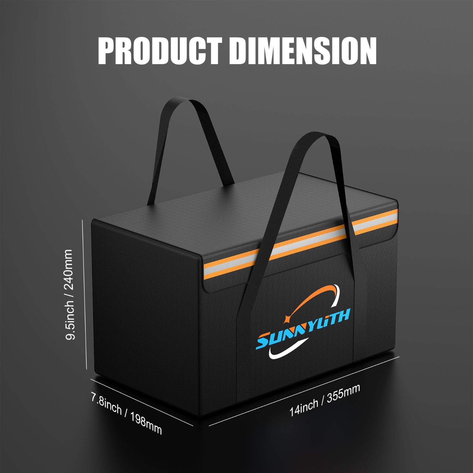 Safe Bag 12V Battery LiFePO4 Lithium Battery Fireproof Waterproof Large Capacity