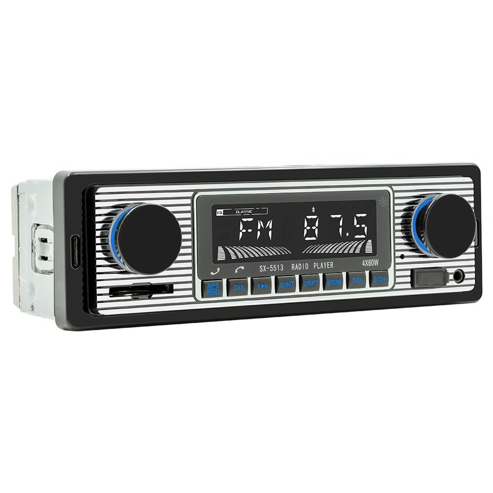 Classic Single Din Car Radio with Bluetooth BT,Car Stereo FM Radio,Hands Free...