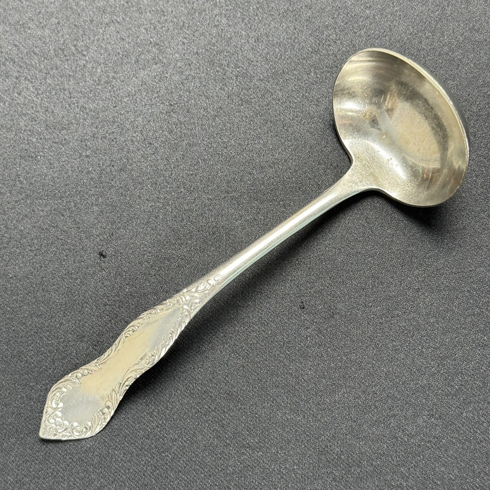 Three By U.S. Silver Co. Silverplate Cream Ladle 5 5/8”