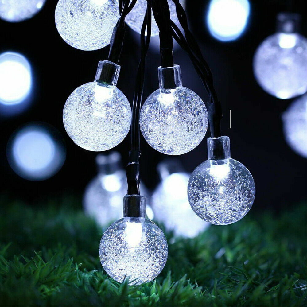 Solar Powered 30 LED Light String Garden Path Yard Decor Lamp Outdoor Waterproof