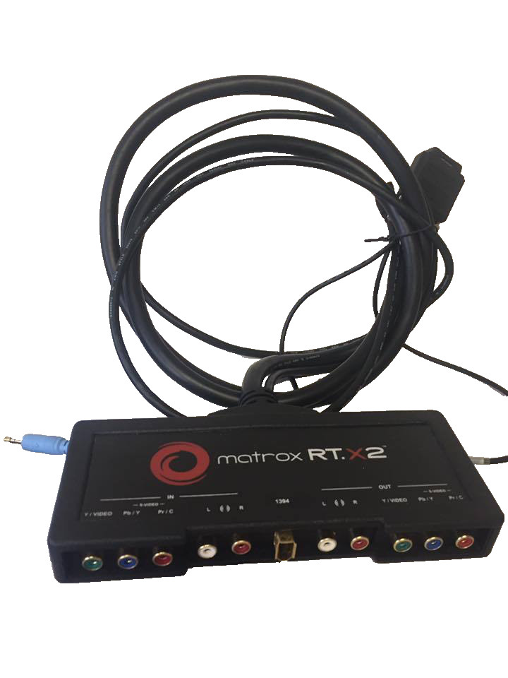 Matrox RT.X2 Breakout Box for Realtime HD Video Editing NEW.