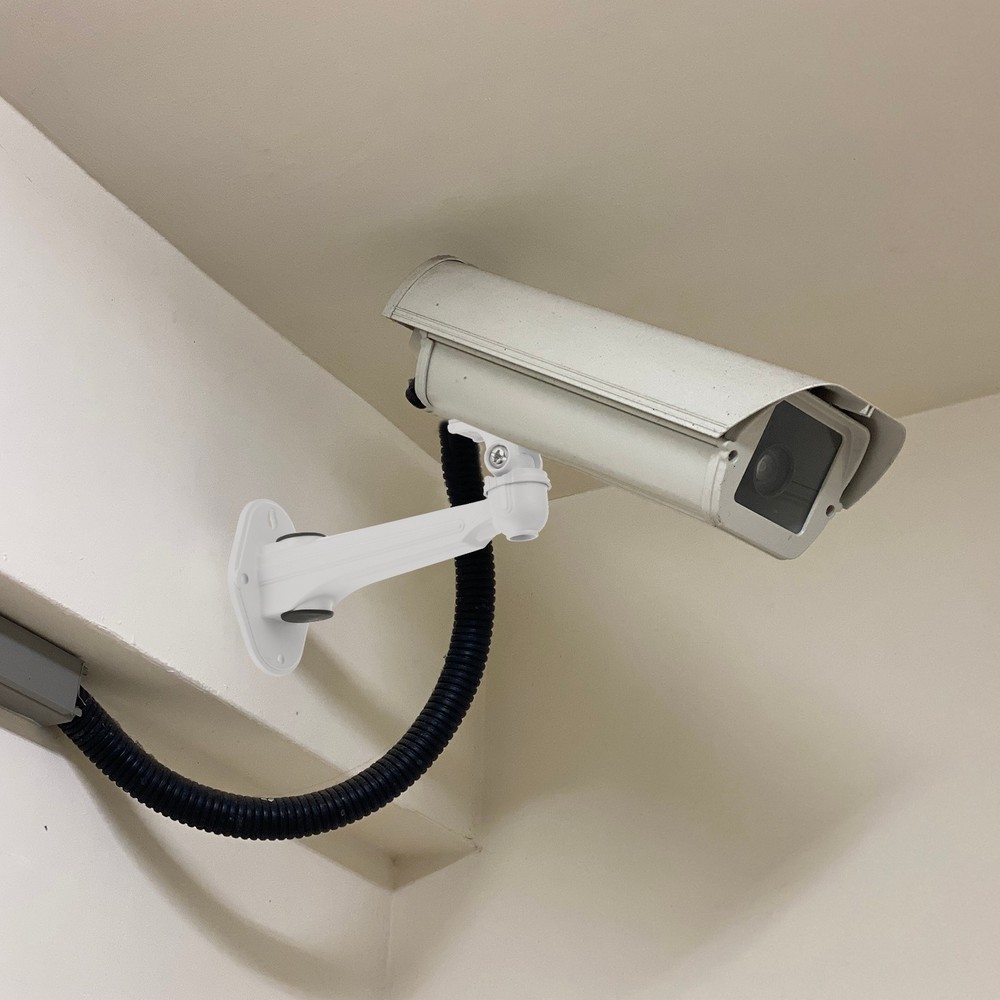 Security Camera Mounting 7.4" Universal CCTV IP Bracket Aluminum Alloy White