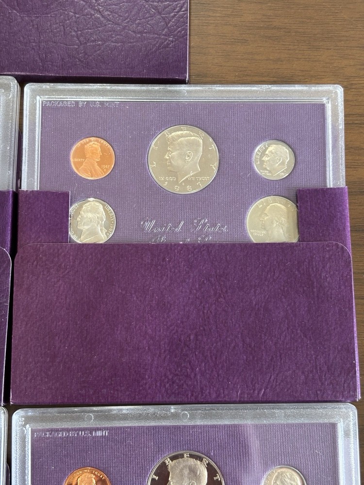 Lot Of 5 1987 US Proof Sets