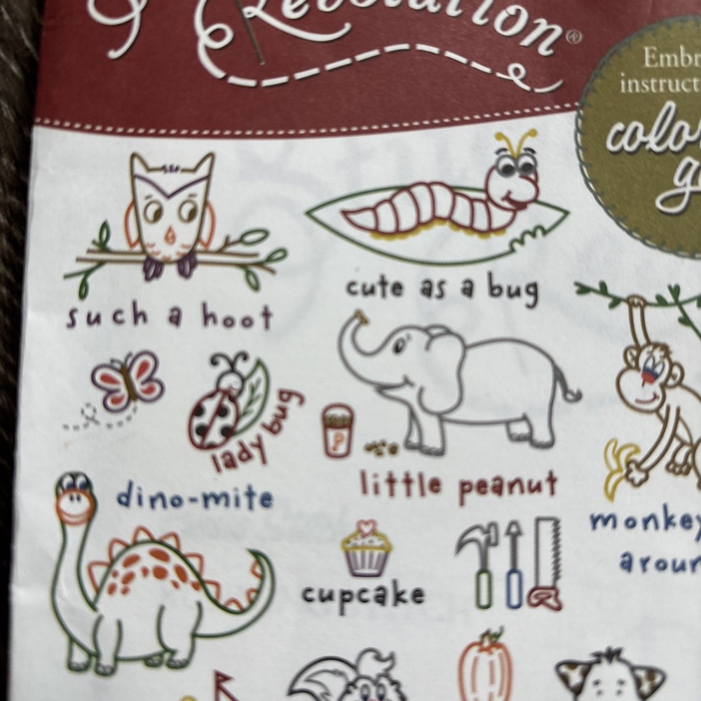 Stitcher’s Revolution Tiny Tot Design Iron-on Embroidery Patterns #SR16