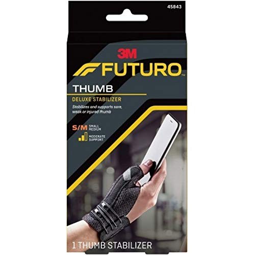 Deluxe Thumb Stabilizer Black Small/Medium for Support