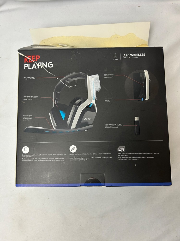 Astro A20 Bluetooth Wireless Gaming Headset for PlayStation 4/5