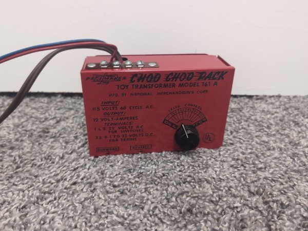 Vintage Pacemaker Choo Choo Pack Model 161 A Train Transformer - Untested