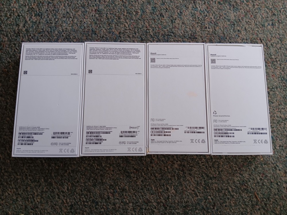Apple Iphone 15 11 Box Only X4