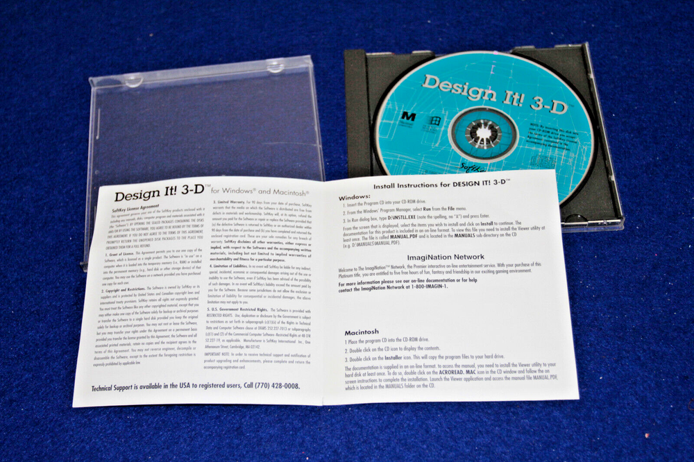 Softkey Design It 3-D (CD-ROM, Windows) Disc with User Insert Only - Take a L@@K