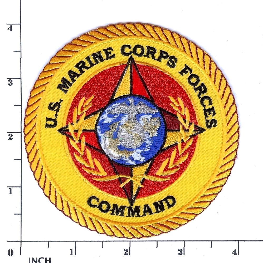 USMC Marine Corps Forces Command PATCH ~ COMMARFORCOM Marines CG FMFLANT ~ NATO