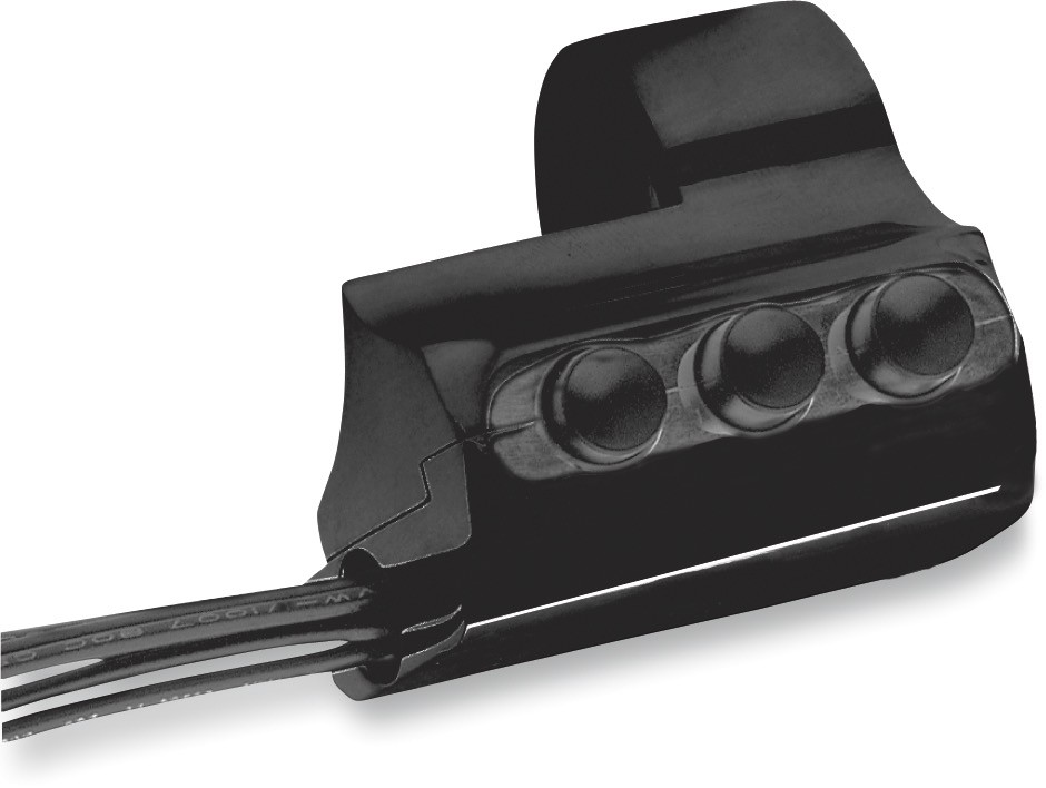 PM 0062-2032-B Contour Billet Handlebar Switch - Right Side - Three Button - Bla