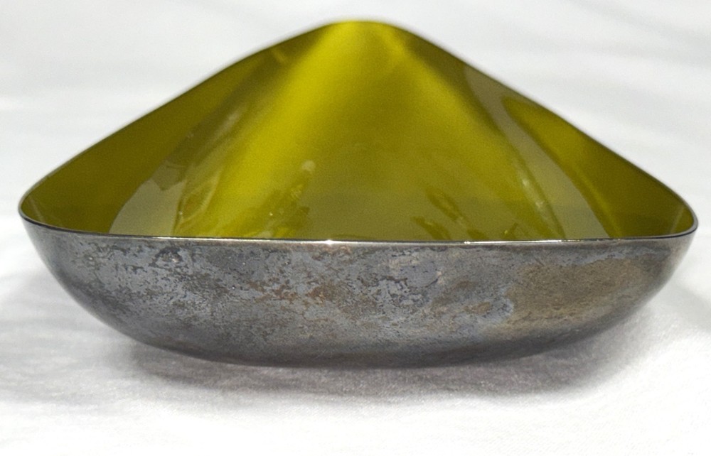 VTG Reed & Barton Teardrop 94 MCM Silver-Plated 7" Trinket Candy Bowl Dish Tray