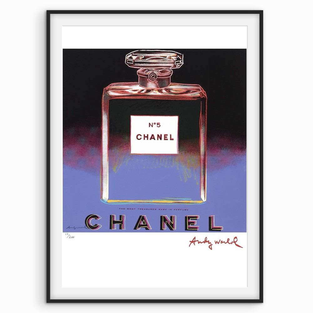 Andy Warhol Signed - Chanel - Pop Art Print - Certificate.