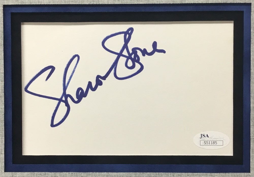 Sharon Stone Basic Instinct Signed Movie Display Custom Framed Provocative JSA
