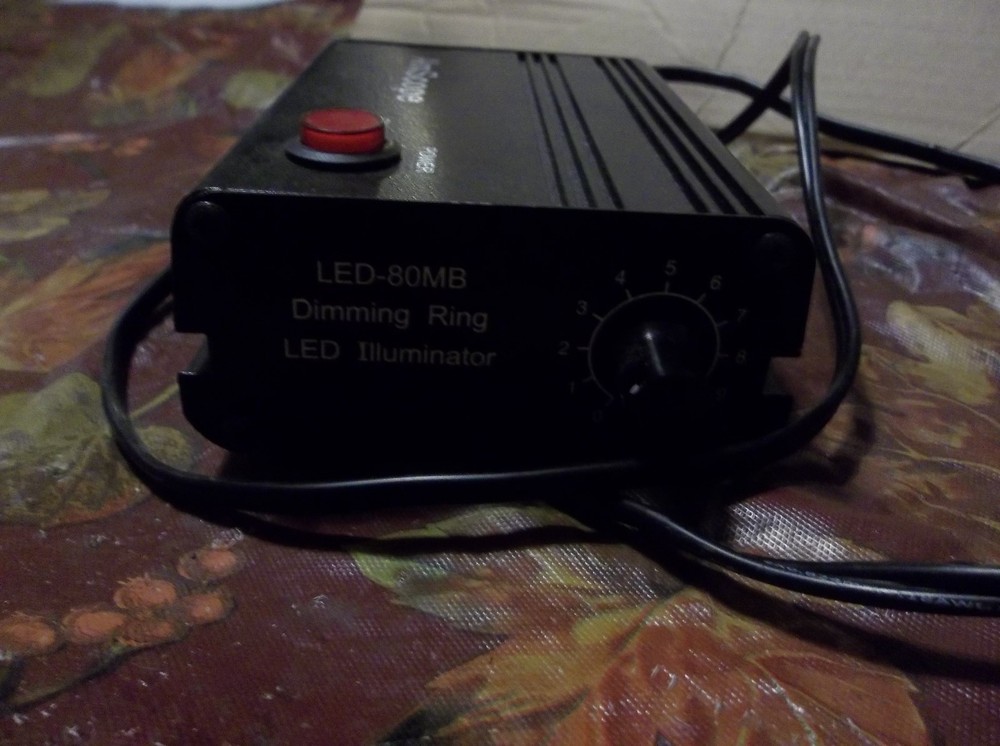 AmScope LED-80MB 80-LED Microscope Dimming Ring Led Illuminator Power Supply