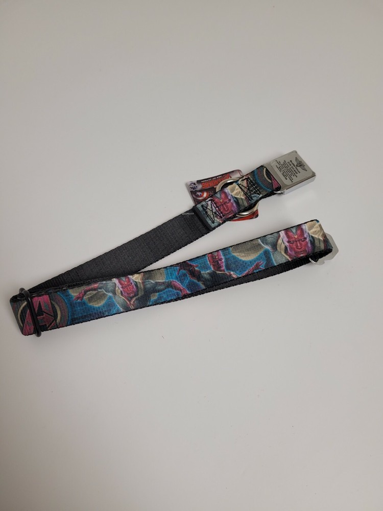 Marvel "Vision" Adjustable Seatbelt Dog Collar by Buckle Down