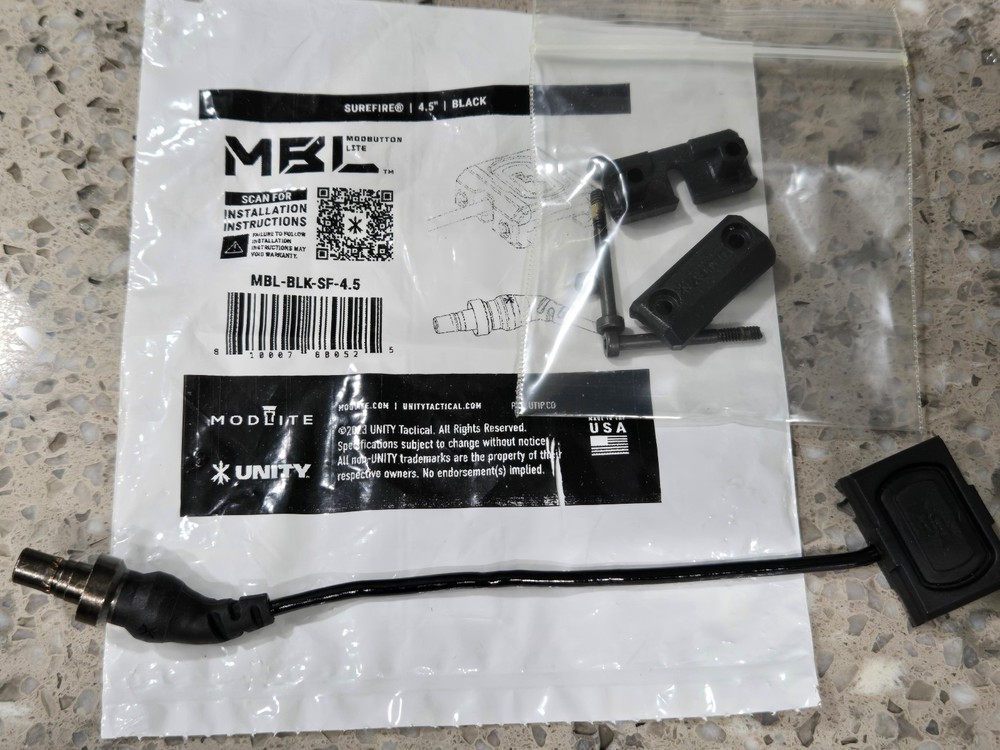 Unity Modlite Modbutton Lite Switch 4.5” SureFire Scout Lead Black