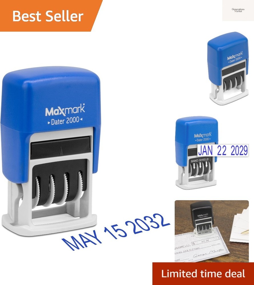 2000 Dater Self Inking Date Stamp - Blue