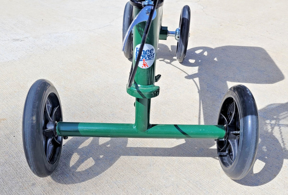 KneeRover Steerable Knee Scooter Green Adjustable Foldable