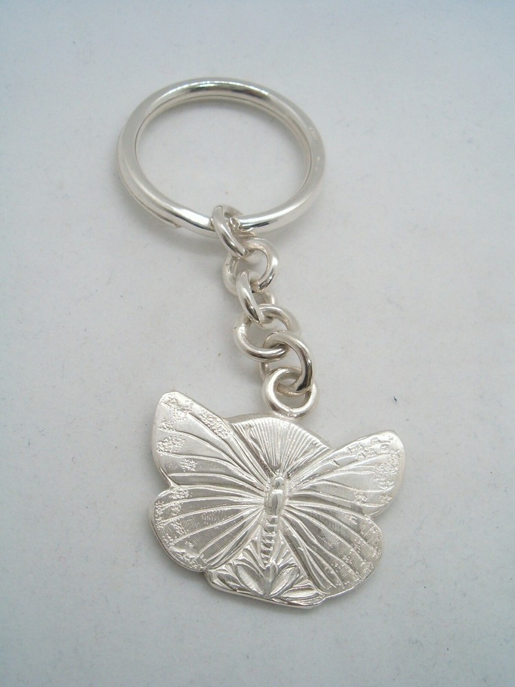 Butterfly: 925 Silver Keychain - Lepidopteran - Keys - Breeze -