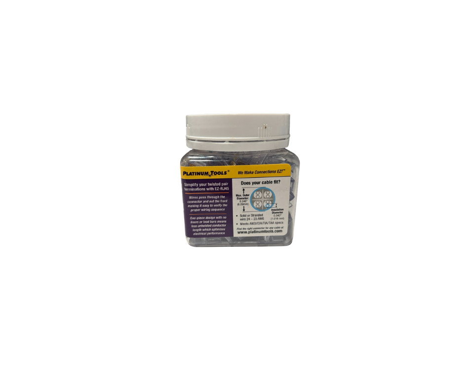 Platinum Tools EZ-RJ45 Conntectors 100 PC