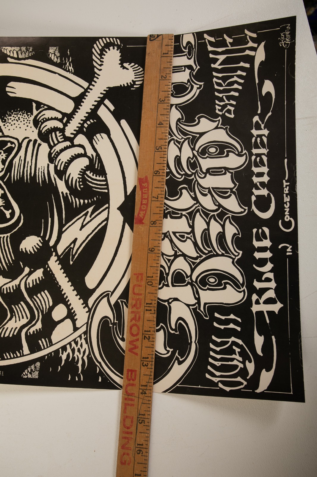 Grateful Dead Blue Cheer Concert Poster (HSE/JSF6) 1968 Shrine Rick Griffin 1st