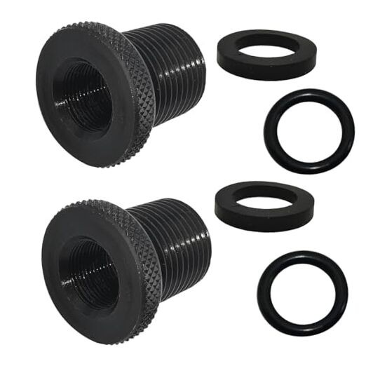 2 Pack Thread Adapters and Washers, Black