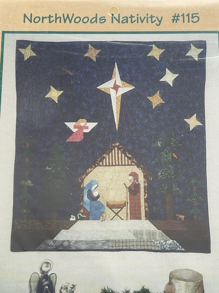 NORTHWOODS NATIVITY Quilt pattern by Pine Tree Lodge Designs