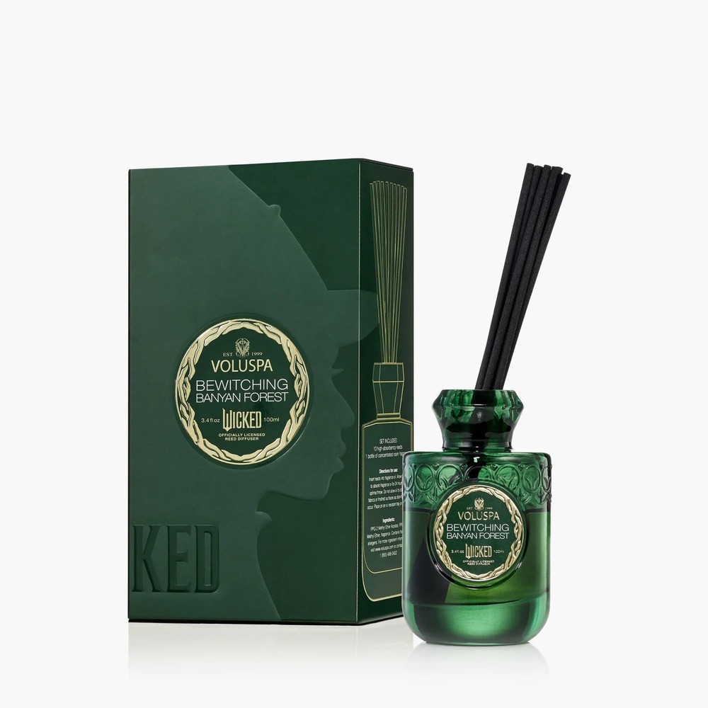 Wicked VOLUSPA Bewitching Banyan Forest Reed Diffuser NIB Universal Studios