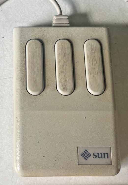 Vintage Sun Microsystems Computer Three Button Optical Mouse Model M4