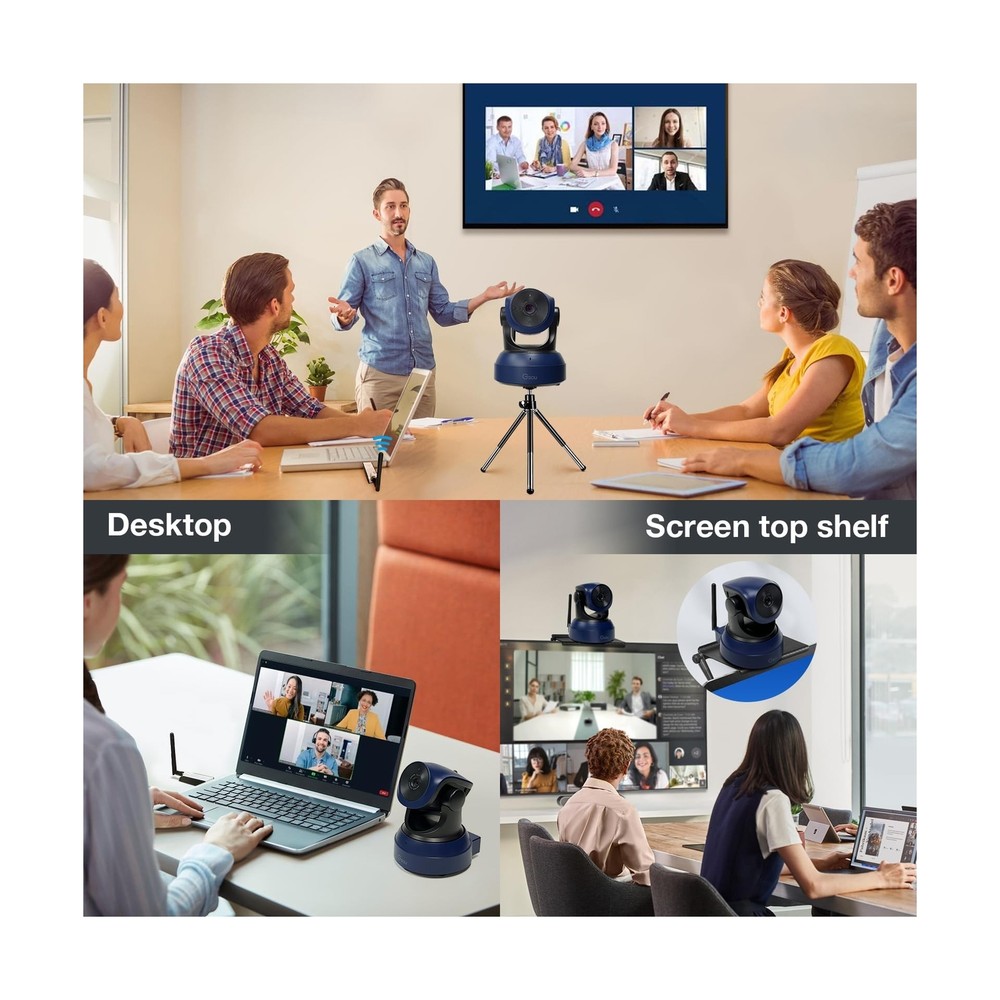 Gsou Wireless Webcam/Wireless Streaming Camera, 1080P HD Webcam/USB Plug and ...