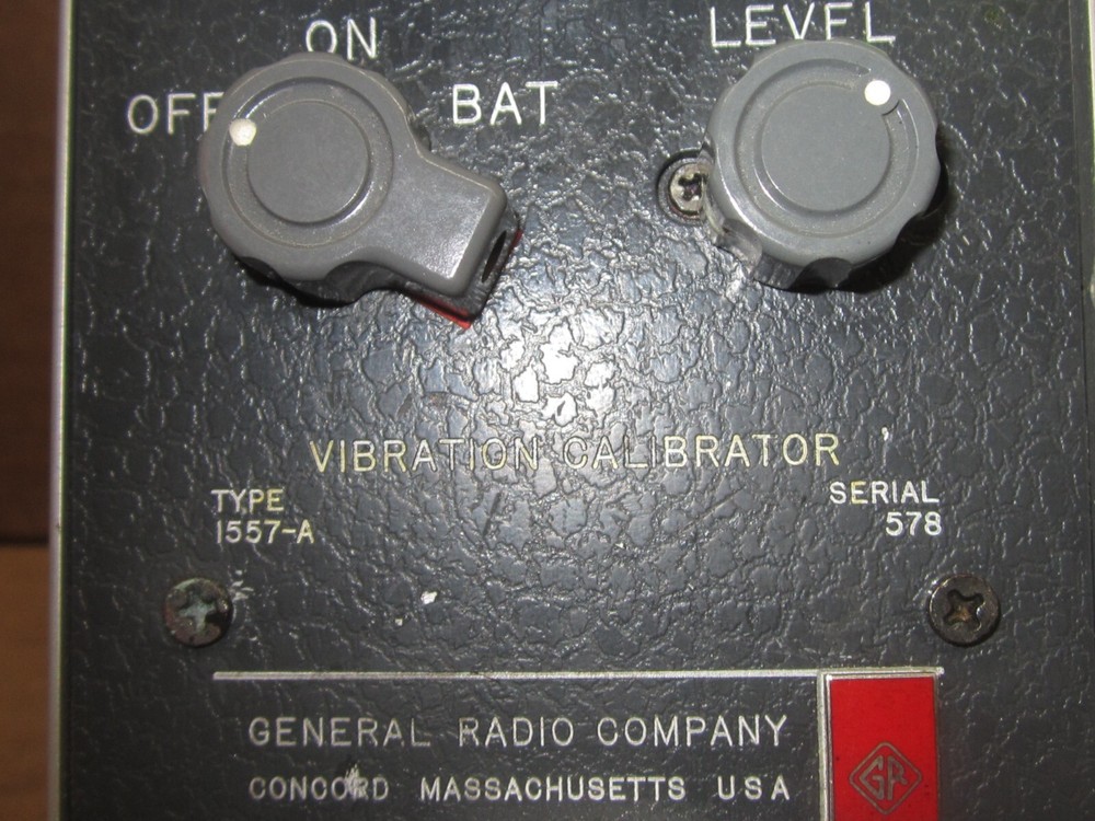 GENERAL RADIO 1557-A VIBRATION CALIBRATOR