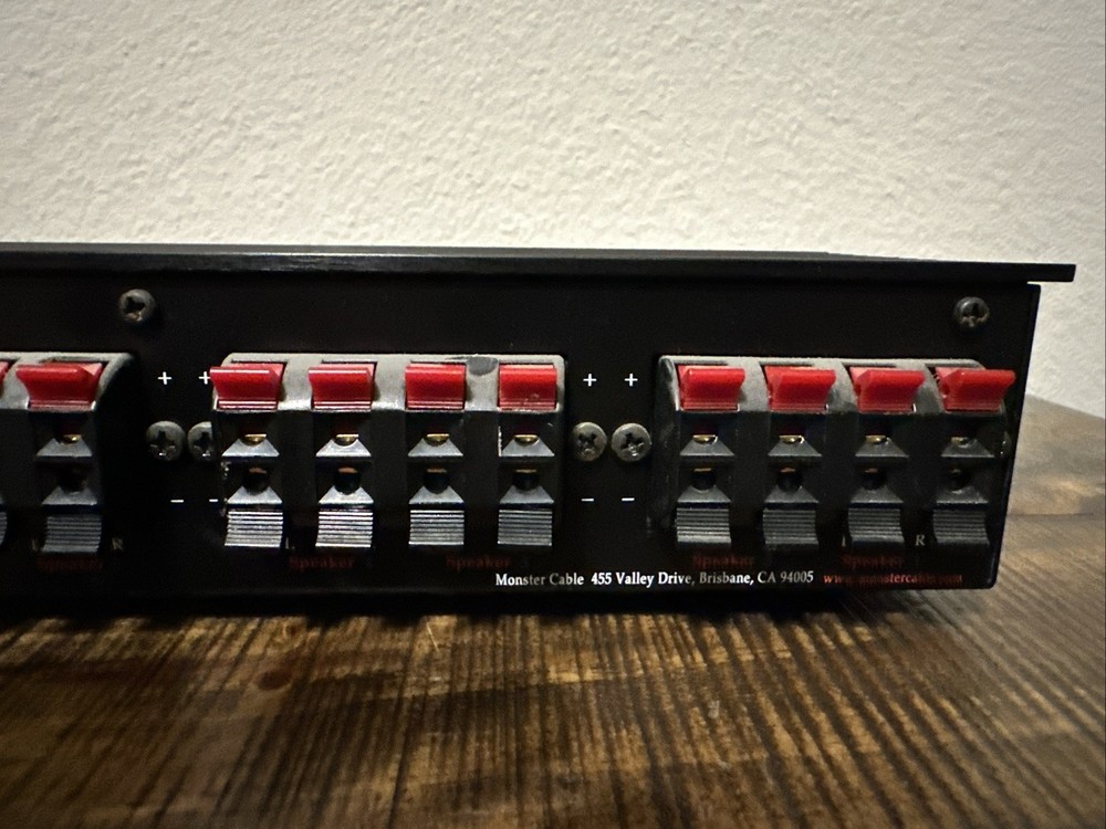 Monster Cable 6 Way Speaker Selector With Amplifier Protection