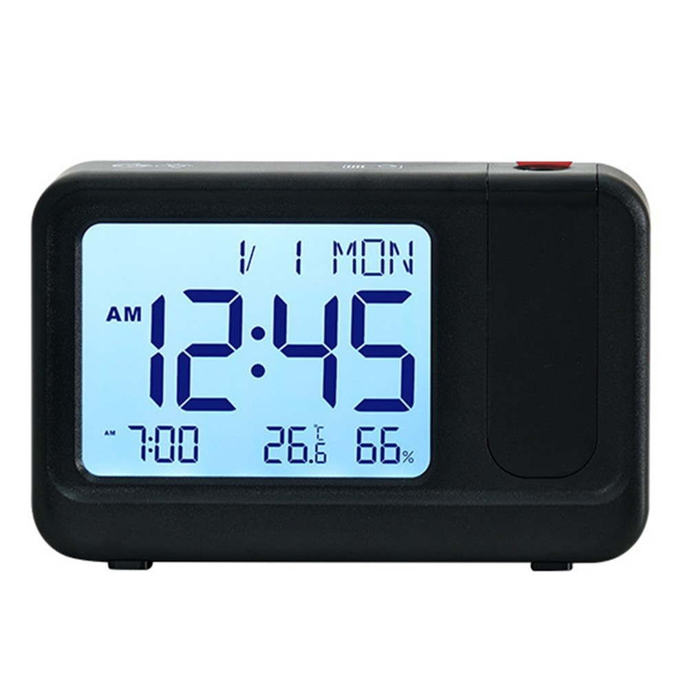 Multifunction Projection Clock with Easy Touch Control and 180 Degree Rotation