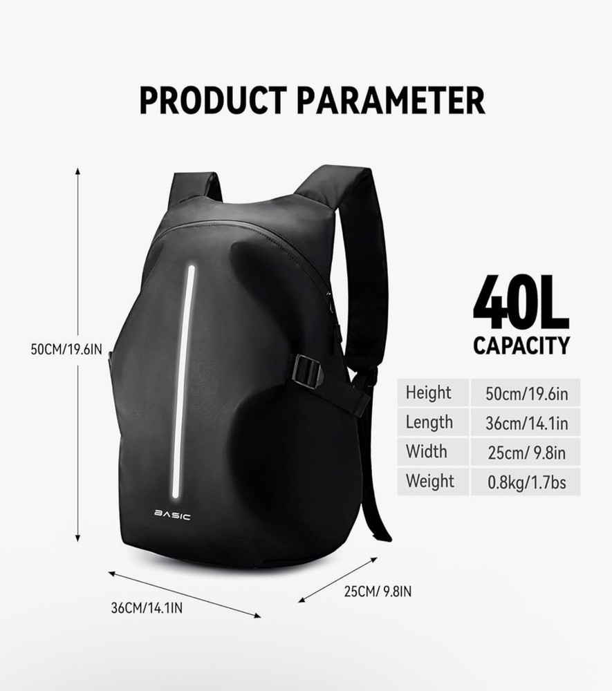 Reflective Motorcycle Backpack